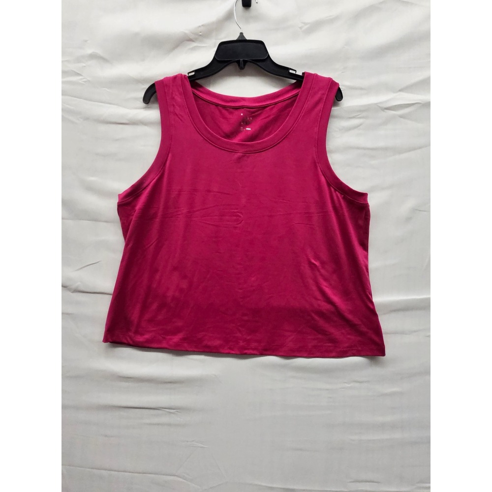 A New Day Womens Tank Top Pink Sleeveless Crew Neck 2X G9WR53 018015777‎